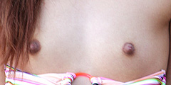 Flat Boobs With Tiny Teen Nipples