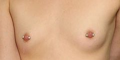 Flat Tits With Pierced Nipples